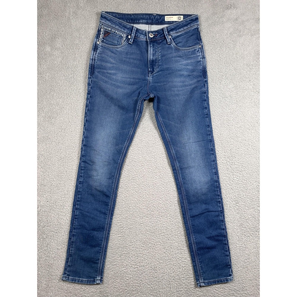 Killer Jeans Mens 32 Light Blue Skinny Fit Mid Rise Stretch Denim Pants